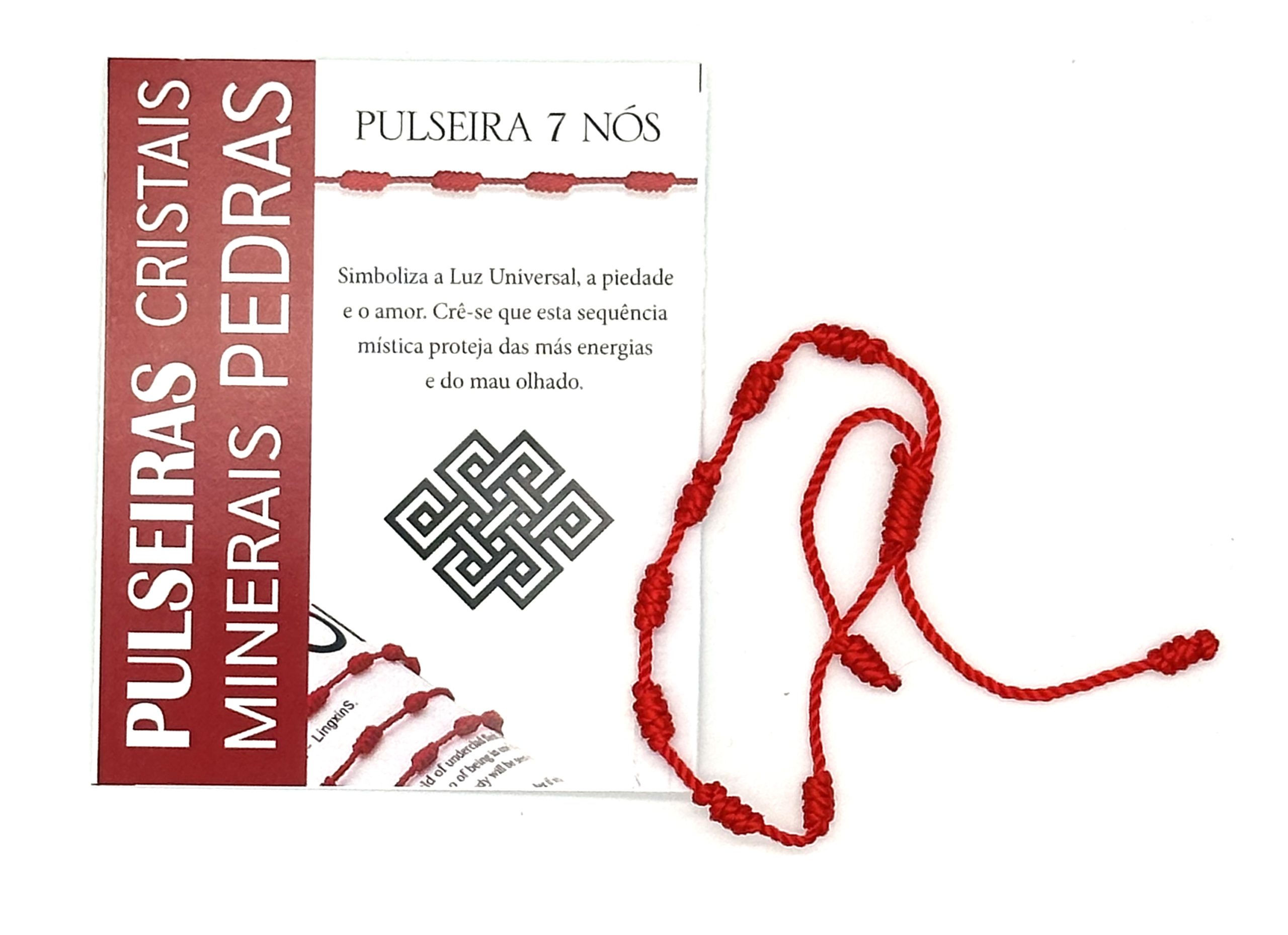Pulseira dos 7 nós vermelha 1